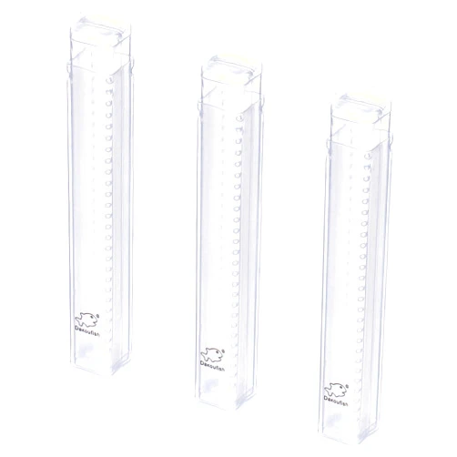 Dakoufish Plastic Straw Carrying Case,3Packs Reusable Collapsible Boxes for 5-8 Inch Straight Drinking Straws Storage Perfect for Travel, Gifts.