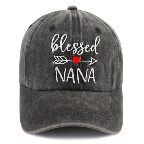 Gomcdlwn Blessed Grandma Hat for Women, Funny Adjustable Cotton Embroidered Best Ever Nana Gigi Baseball Cap