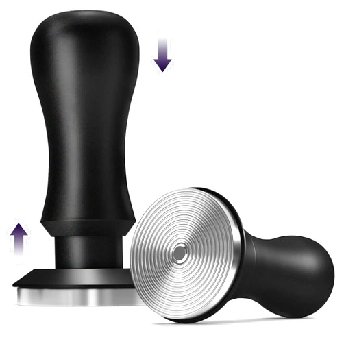 KYONANO 58.5mm Espresso Coffee Tamper, 30lb Spring-Loaded Calibrated Tamper with 304 Stainless Steel, Anodized Aluminum Handle Barista Tamper Compatible with Over 58mm Rancilio, Gaggia Portafilter