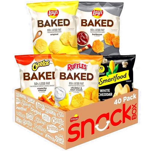 Frito Lay Baked & Popped Mix Variety Pack, (Pack of 40)