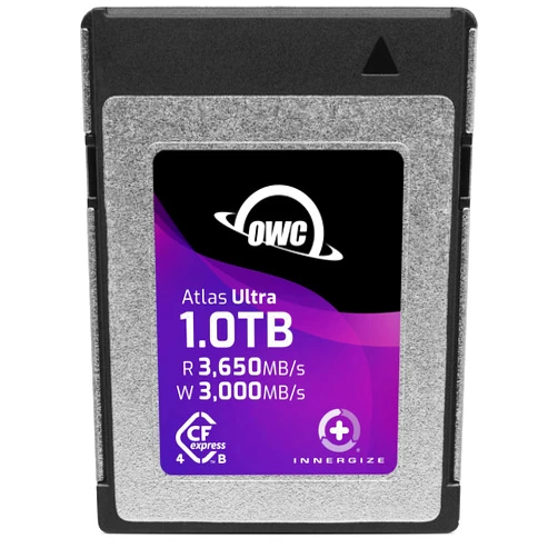 OWC Atlas Ultra 1.0TB High-Performance CFexpress 4.0 Type B Memory Card, up to 3650MB/s Read, for Pro Video and Photo